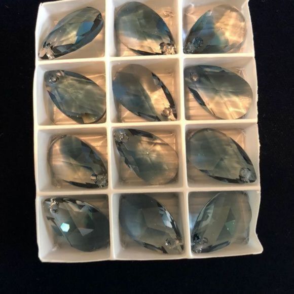 169. Gold Filled Crystal Threader Earrings - Picture 8 of 13